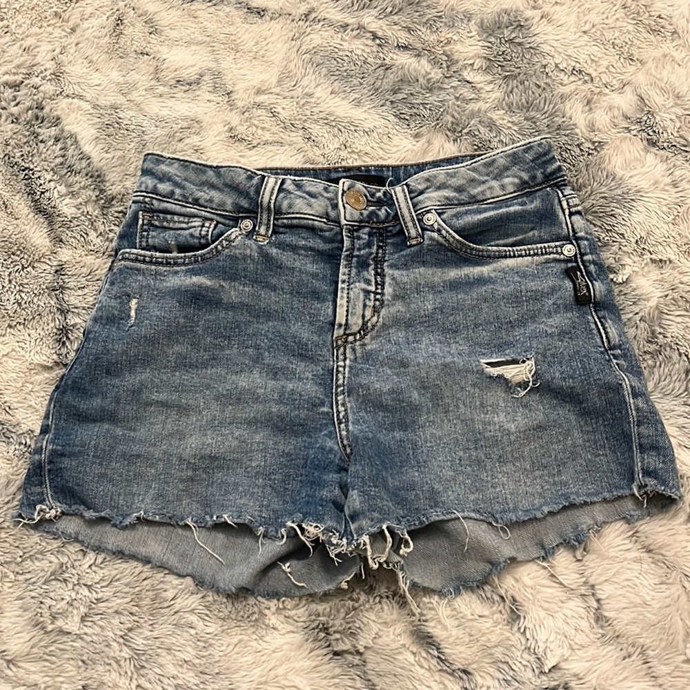 Silver Jeans Co Women’s Denim Short Shorts, High Waist, Size 3, Very Cute!!